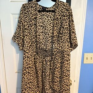 Torrid Leopard print beach coverup
